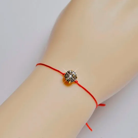 Women Baubles Fashion Jewelry 8mm Brilliant Crystal Zircon Lucky Red String Charm Bracelets Give Best Friend Gift Free Shipping