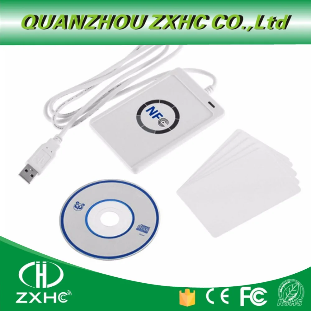  Lector de tarjetas USB NFC ACR122U para Protocolo ISO14443 S50 Ntag213 Ntag215 Ntag216