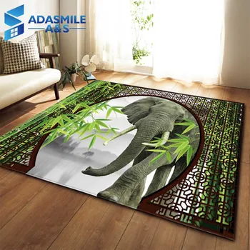 

3D Animal Elephant Carpets Kids Bed Room Decoration Area Rug Soft Flannel Mat Baby Crawling Play Mats Living Room Rug and Carpet