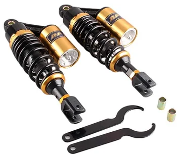 

RFY new 1 pair 280mm 295mm rear shock absorber motorcycle for Honda Suzuki Kawasaki Yamaha black + gold