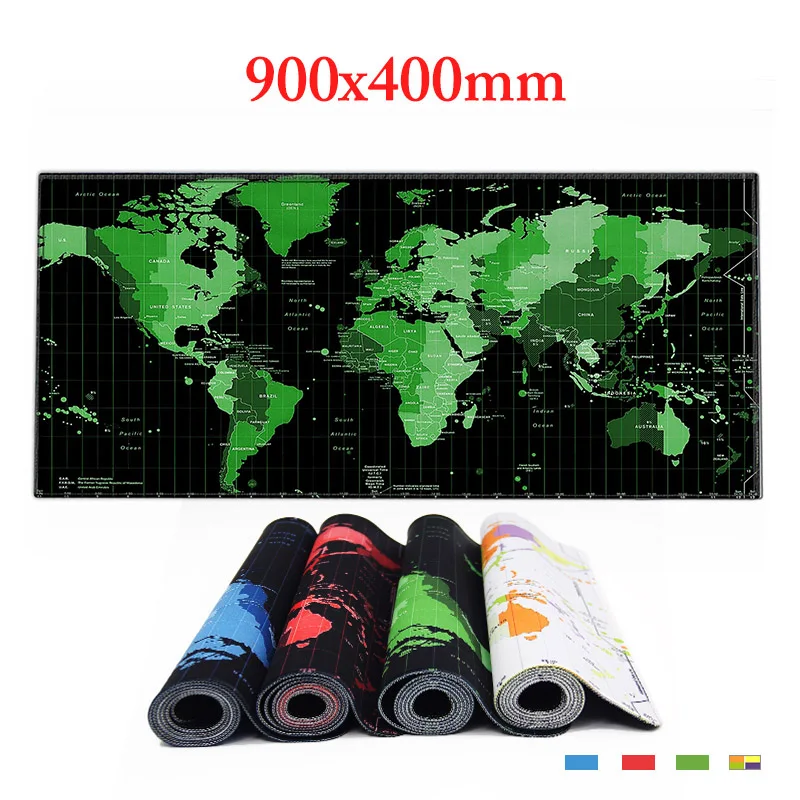  World Map rubber mouse pad large mouse mat desk mats big mousepads gaming rug XL for office work/ g