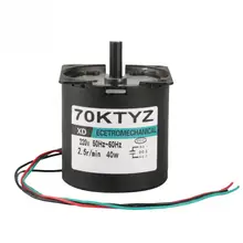 CW/CCW Synchronous Motor Metal Gear Motor AC220V 2.5-110RPM Miniature Low Speed Large Moment of Force Gear Motor