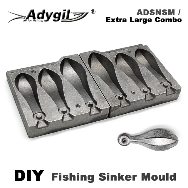 Adygil DIY Fishing Snapper Sinker Mould ADSNSM/Extra Large Combo Snapper  Sinker 453g 566g 850g 3