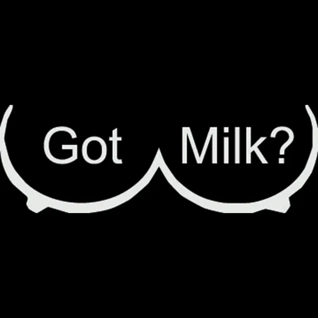 16X5.8CM DID YOU GET MILK Funny Vinyl Decals Black/Silver Car Sticker