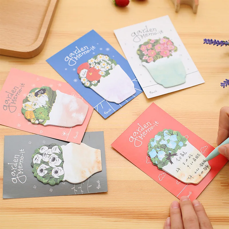 CXZY сочные цветы sticky note kawaii index tab memo pad планировщик стикер Скрапбукинг милый kawai