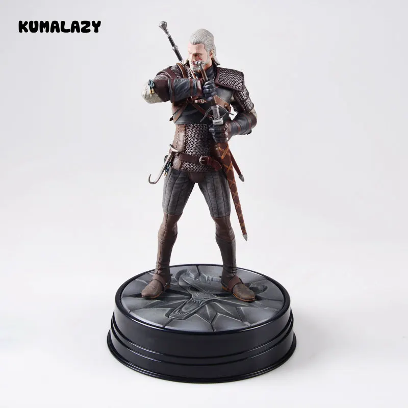 The Witcher 3 Wild Hunt Geralt of Rivia 19 CM PVC Action Figure Figuras Brinquedos Model
