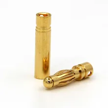 4MM Banana Plug 40A 7U Thick Gold Plating DIY Model Motor Adjustable Battery Plugs Connector Accessories KG16