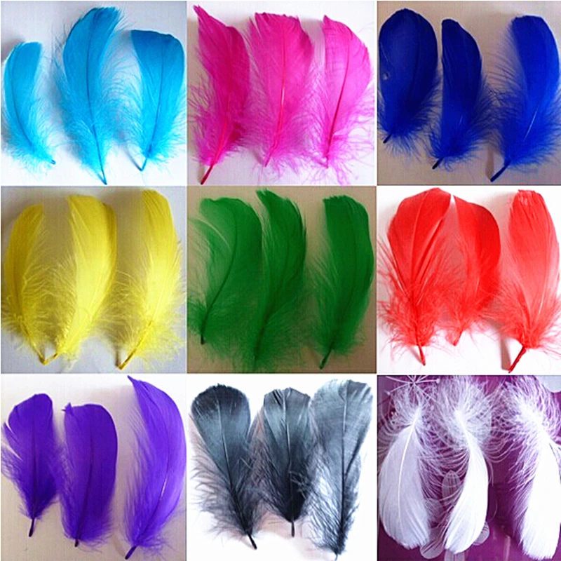100 pcs Natural Feather colored feathers DIY Dream catcher decoration ...