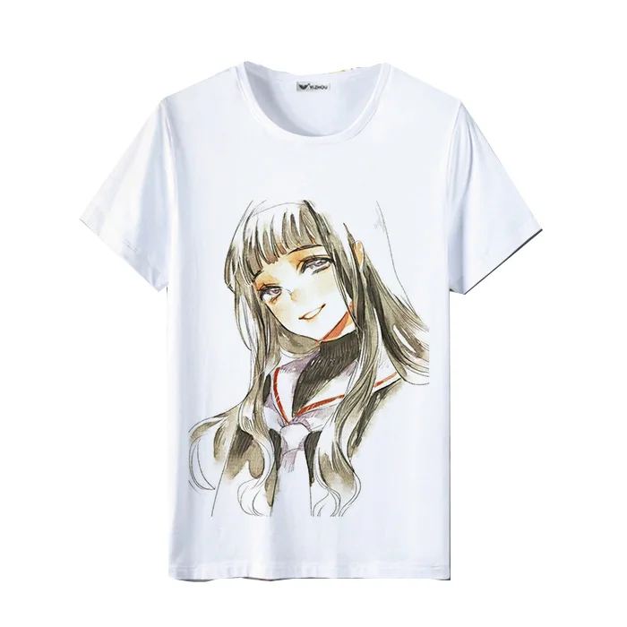 Cardcaptor Sakura, женская футболка Kawaii, короткий рукав, летняя, Femme, футболка, Harajuku, свободные топы, пара, одежда для девочек, милые пальто - Цвет: 16