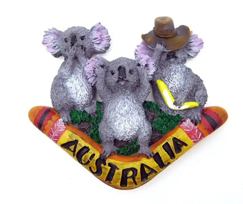 3D австралийская деревянная фотография Koala украшение для дома сувенирная