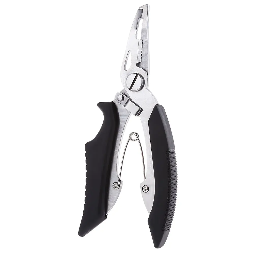 

Multifunctional Stainless Steel Fishing Plier Utility Fishing Pliers Hook Remover Bent Nose Scissors Line Cutter Fishing Pliers