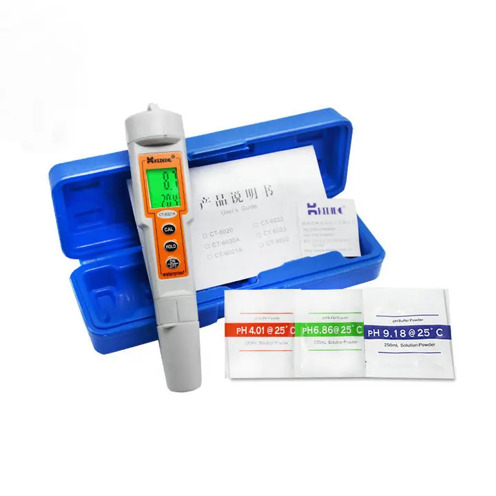 1 шт./лот CT-6021A водонепроницаемый цифровой карманный pH измерительный аппарат портативный ручка-тип измеритель кислотности