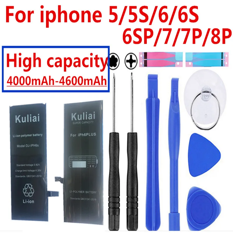 Оригинал 4260 mAh для iphone 6 Батарея 3 8 V литий ионная замена внутренней батареи