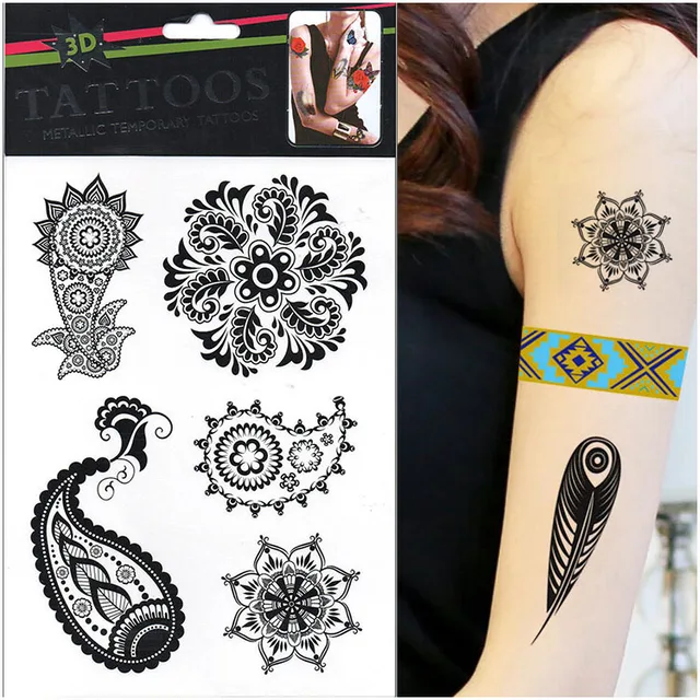 2015 new beautiful women u0027s art tattoos 1pcs lot black temporary 2015 new beautiful women u0027s art tattoos 1pcs lot black temporary