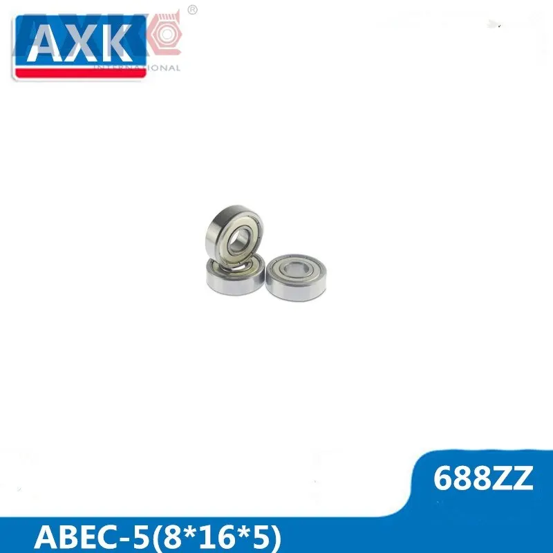 AXK 688ZZ подшипник фреза 10 шт 8x16x5 мм миниатюрные 688Z мини шарикоподшипники 618/8ZZ EMQ Z3 V3