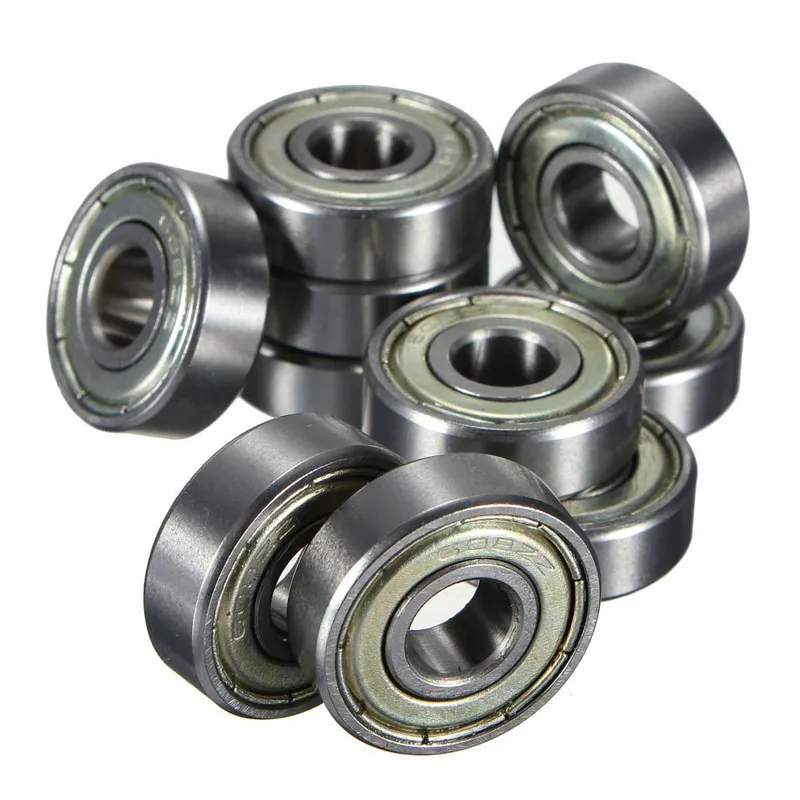 

10pcs 02139 High Carbon Steel Double Shielded Miniature Deep Groove Ball Bearing 625ZZ 5x16x5mm