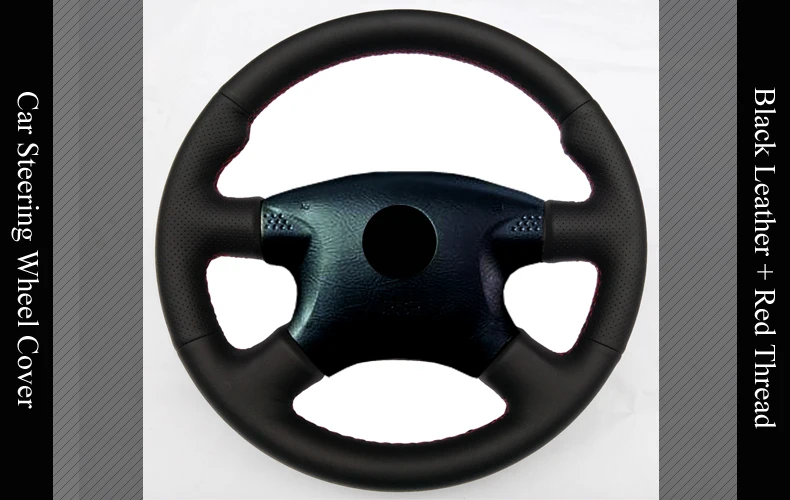 LQTENLEO черный из натуральной кожи DIY Вручную прошитый рулевого колеса автомобиля крышки для Nissan Almera 2000-2003 X- trail 2004-2010