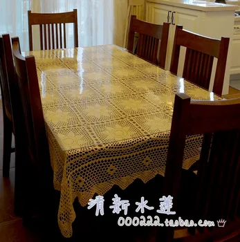 

Free shipping lace flowers cotton table runner crochet lace table cloth bed sheet curtain for home decoration tablecloths