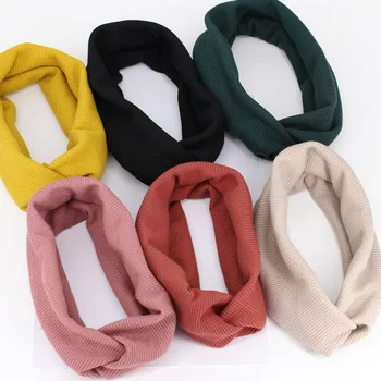 

3pcs/lot Solid Color Knitted Headband Hairbands For Girls Twisted Elastic Stretchy Turban Full Winter Hair Accessories For Women