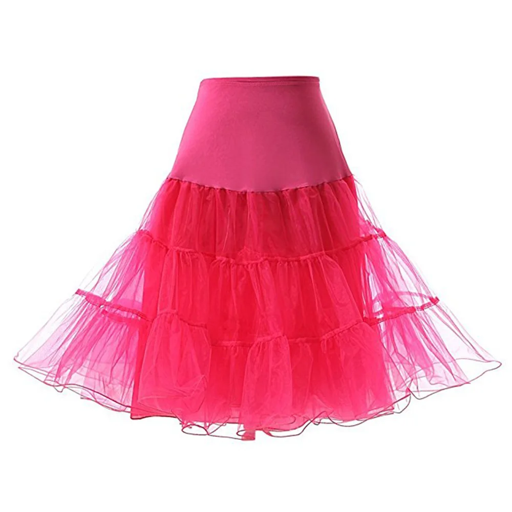 26'' 50s Vintage Petticoat Crinoline Underskirt Rockabilly Tutu Dress Skirt M L 
