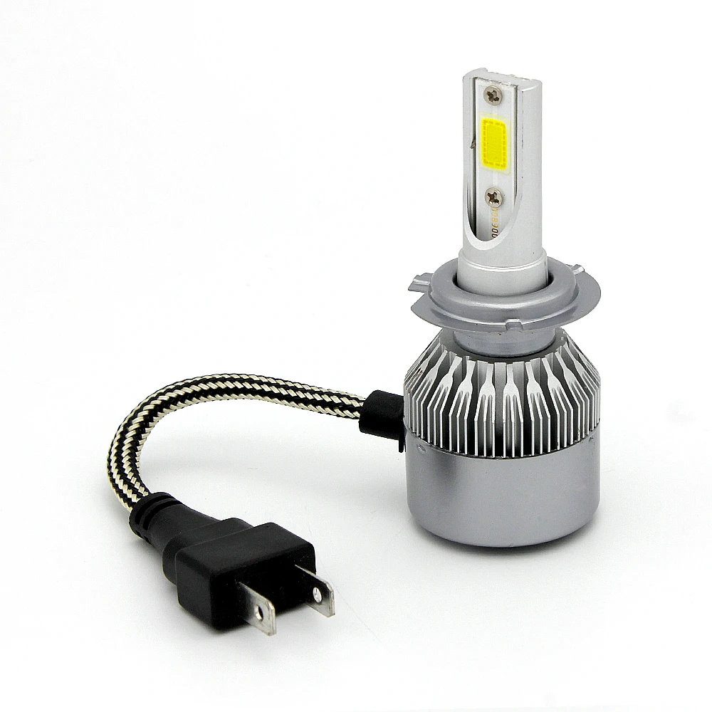 1pcs 12V 24V LED Bulb H7 Car Headlight 36W 3800LM Super Bright COB LED