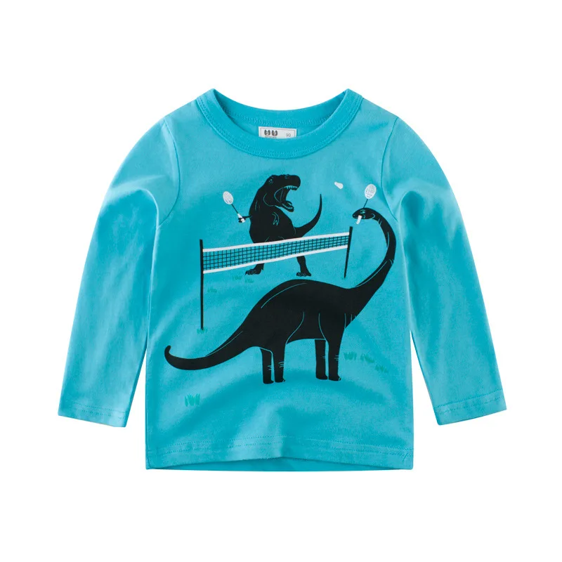 

Kids Superior quality T-shirt toddler Bottom Shirt Dinosaur Jurassic Park Cotton girl Top Boy tees wholesale Children clothes