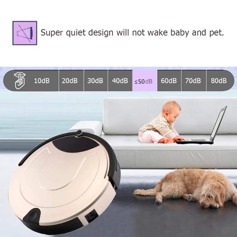 

TOCOOL TC-650 Home Smart Automatic Vacuum Cleaner Self Charging Floor Dust Cleaning Sweeping Robot