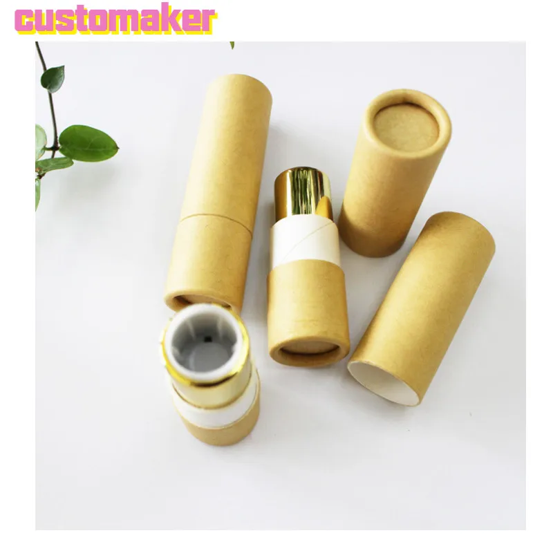 

DIY eco-friendly high-grade cardboard lipstick air tube packaging material DIY handmade gifts DIY lip balm tube material Small