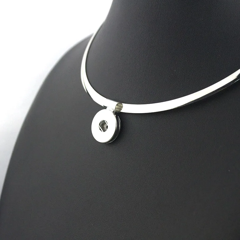 Women's Torques 18mm Snap Button Necklace Boho Necklaces & Pendants Unisex DIY Jewelry Snap