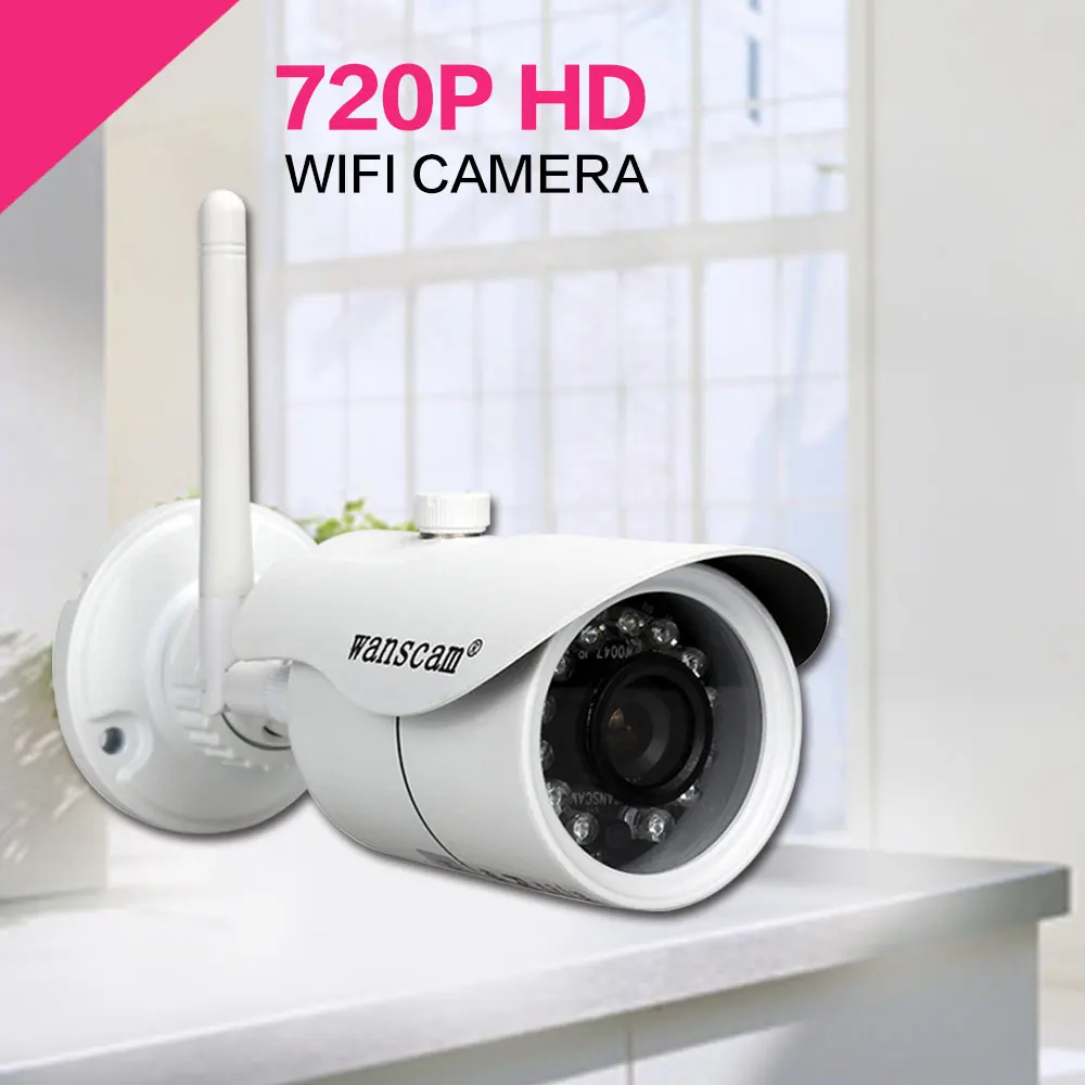 imágenes para 720 P HD WiFi Cámara de Visión Nocturna P2P 1.0MP Cámara Impermeable DEL IR-cortes de Vigilancia Camere IP Para la Seguridad Casera WANSCAM HW0043 imágenes para 720 P HD WiFi Cámara de Visión Nocturna P2P 1.0MP Cámara Impermeable DEL IR-cortes de Vigilancia Camere IP Para la Seguridad Casera WANSCAM HW0043