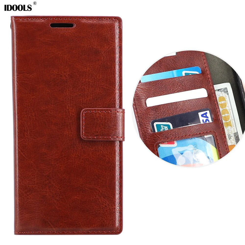 

Vintage Wallet PU Leather Case for Huawei P8 with Stand and Card Holder Phone Bag Luxury Flip Cover Brown White