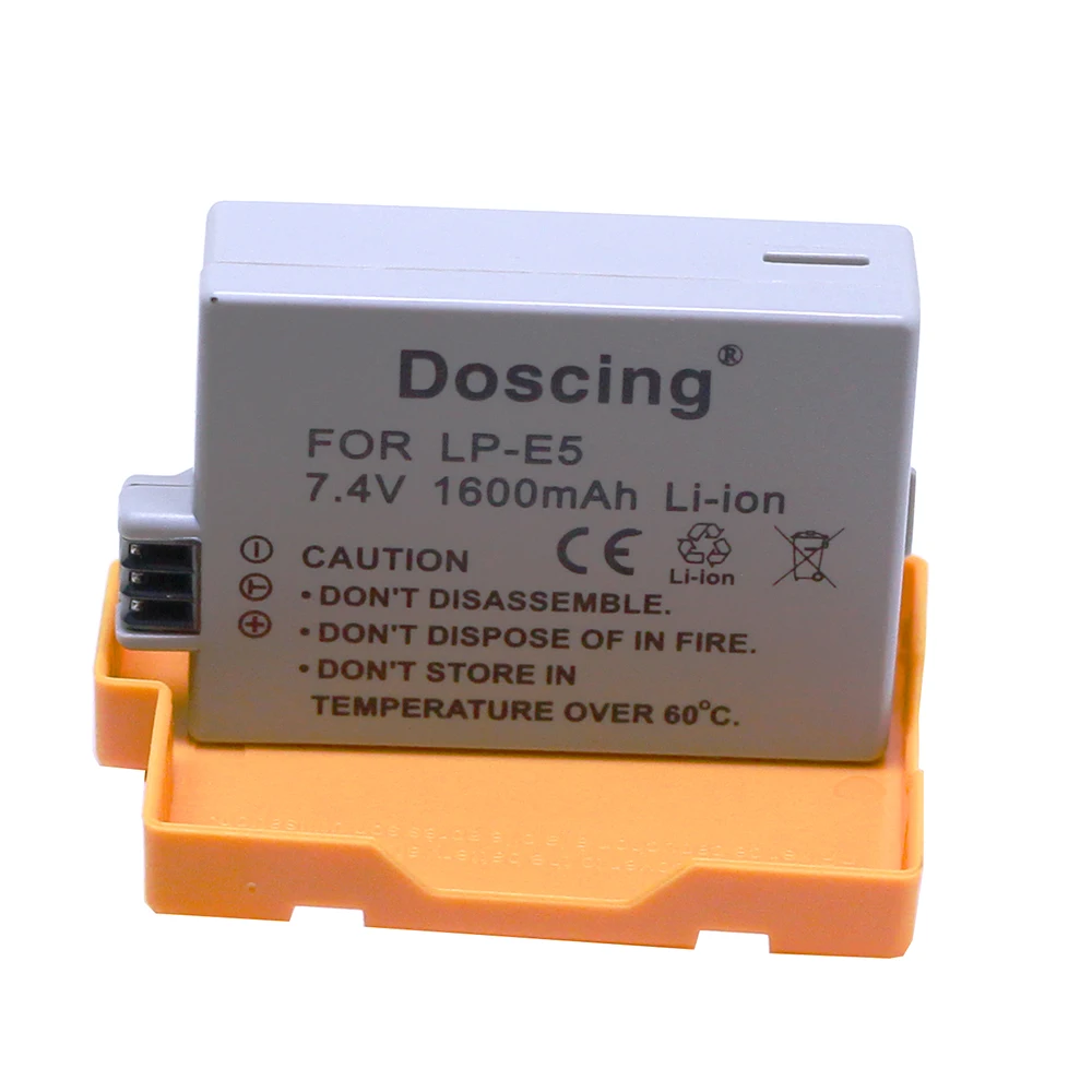 Doscing новая Замена 7,4 V 1600MAH литий-ионная аккумуляторная батарея для камеры CANON LP-E5