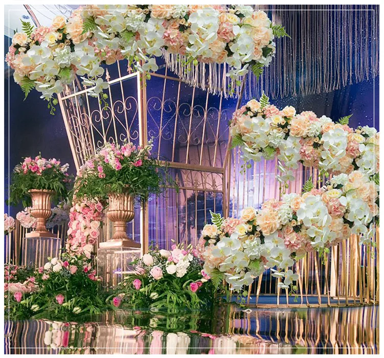 Flone Artificial Flower Row DIY Silk Flower Hydrangea Peony Rose Flower Wedding Arch Road Lead Home Hotel Party Decor DIY Flores (14)