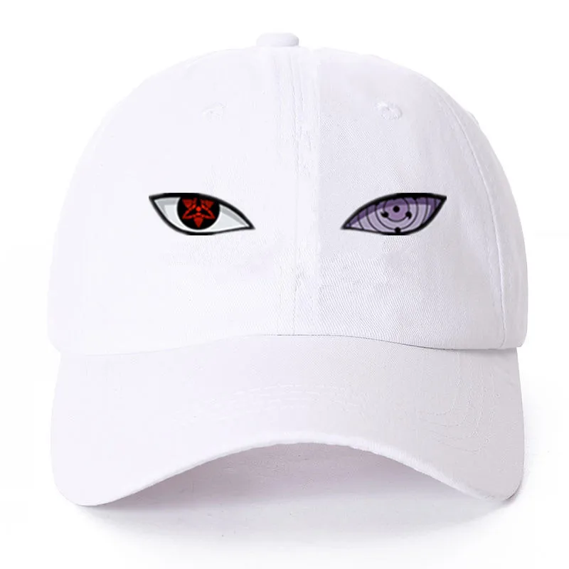 أنيمي ناروتو كاب اوتشيها اوزوماكي هاتاكي العين القطن Snapback قبعة قبعة بيسبول للرجال النساء الهيب هوب الشارع الشهير أبي قبعة