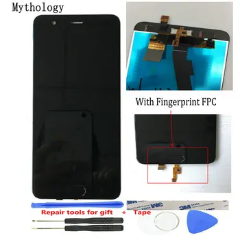 

For Xiaomi Mi Note 3 Replace Touch Screen Display With Fingerprint FPC Snapdragon 660 Octa Core 5.5"Touch Panel LCD Mobile Phone