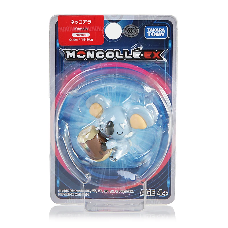 Мини игрушка Takara Tomy Pokemon monglue EX Sun Moon 4 см коллекционная фигурка Komala новинка в