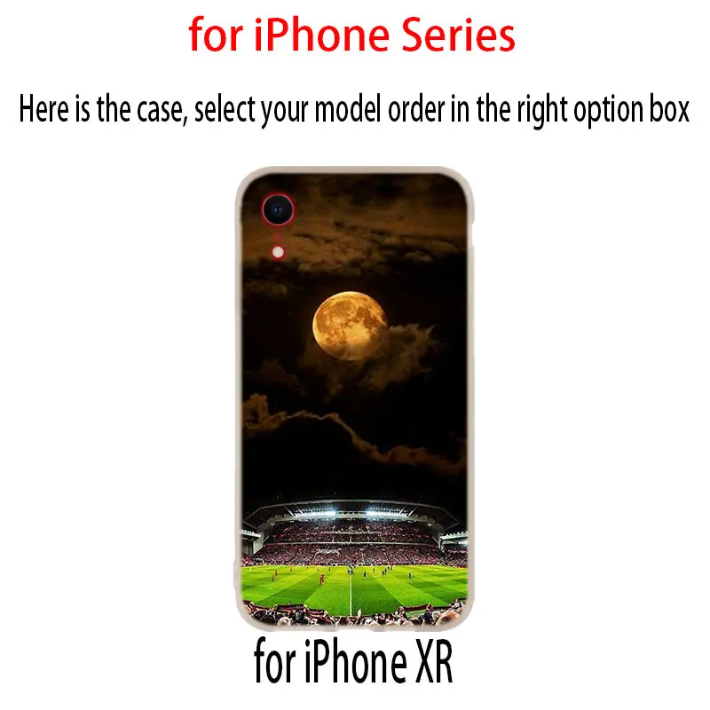 MLLSE чехол для телефона для iPhone11 Pro X XS Max XR для iPhone 5 5S SE 6S 6 4 4S 7 8 Plus Барселона Домашний футбольный стадион