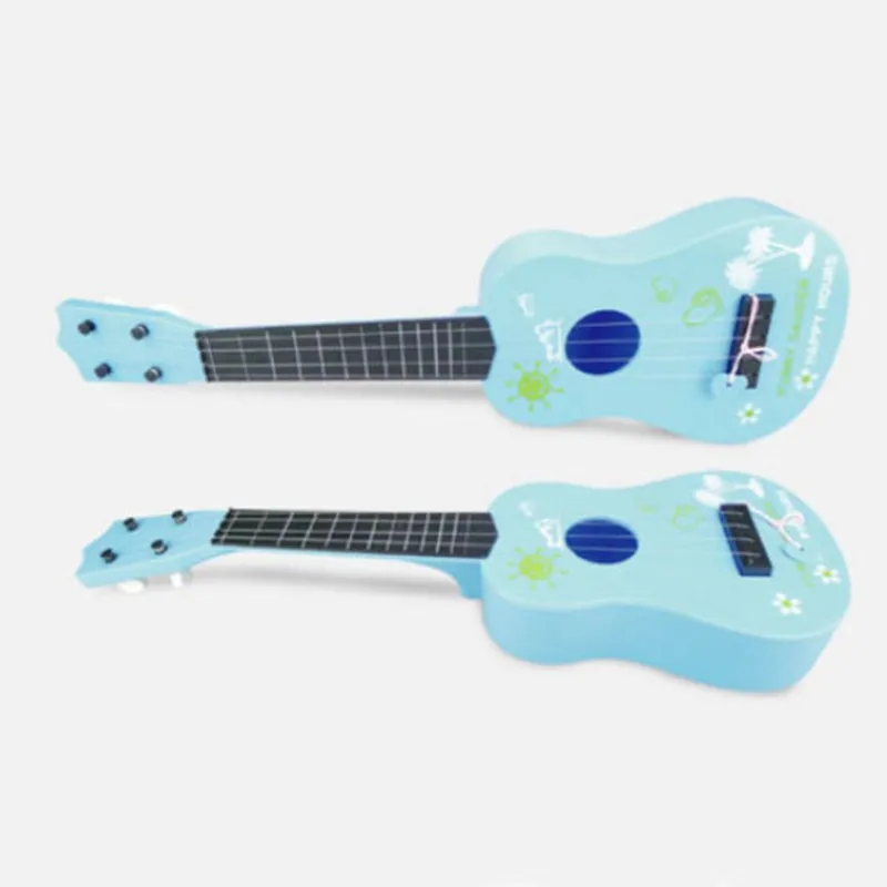 Ребенок 21 дюймов 4 струны игрушечный музыкальный инструмент Детская гитара игрушка обучение и учебное укулеле подарок
