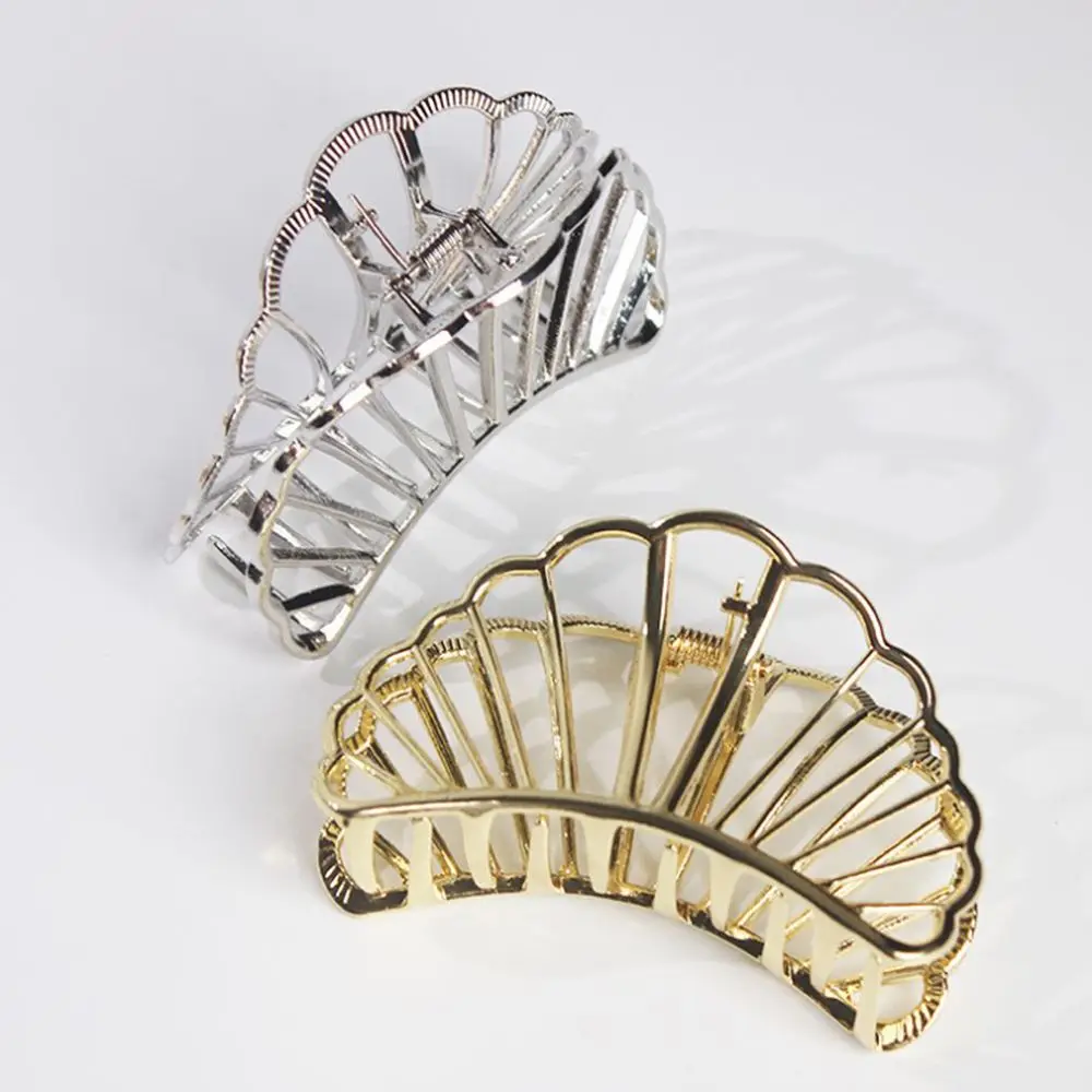 

1PC Classic Rose Gold Geometric Stylish Hair Claw For Women Hair Clamp Hair Clips Ponytail Holder Bun Maker Hair Accessories