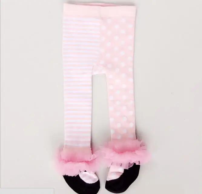 

Baby Tights Baby Girls Cute Dot Striped Printed Princess Stockings Newborn Baby Soft Cotton Mesh Dance Stockings Pantyhose