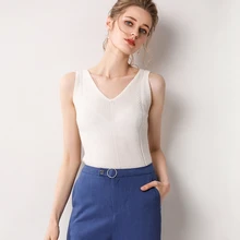 LHZSYY чистый кашемировый жилет женские новые четыре сезона для высокого класса дикого чистого цвета вязаный жилет короткий мягкий женский кашемировый свитер