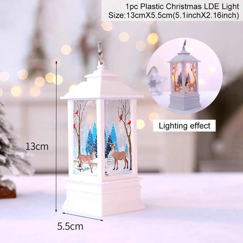 Светодиодный светильник Санта-Клауса, Рождественский светильник для помещений,, Рождественское украшение для дома, рождественские украшения, дерево, Декор, Рождество - Цвет: 31-6