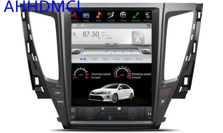 Cheap Car PC PAD Tesla Style Multimedia Player Android 7.1 GPS For Mitsubishi Pajero Sport L200 2WD With Air Bag Light 2016 2017 2018 5