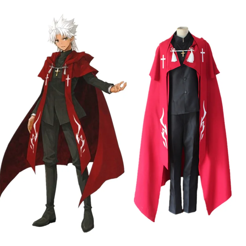 Fate Apocrypha Косплей Amakusa Shirou Tokisada Kotomine костюмы полный комплект косплей Хэллоуин