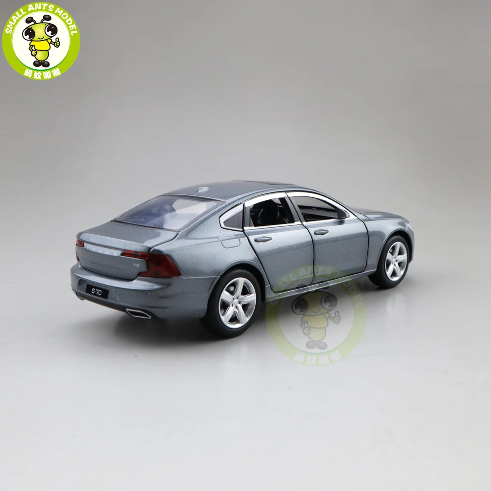 1/32 JACKIEKIM Volvo S90 литая модель автомобиля игрушки для детей Подарки для мальчиков девочек звуковое освещение