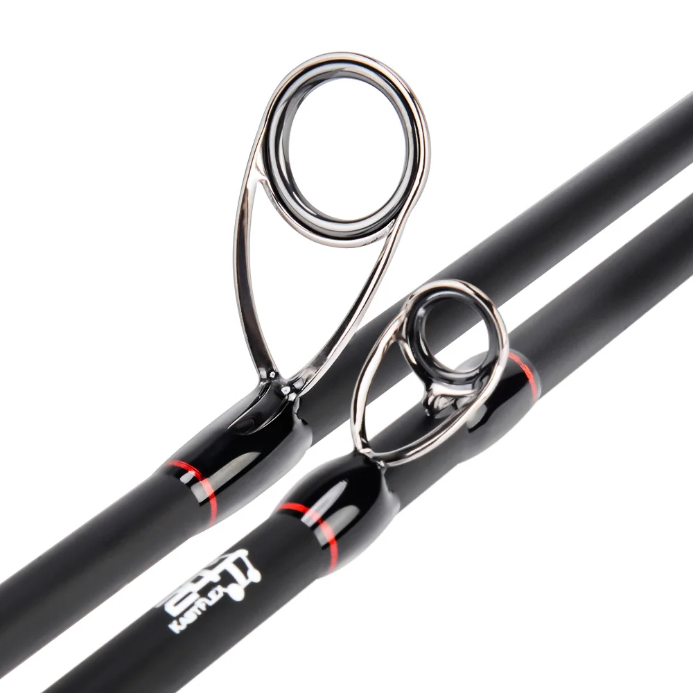 KastKing Max Steel Light Spinning Casting Fishing Rod with 24 Ton Carbon Fiber SiC Rings 1.80m 1.98m 2.13m 2.28m Silver Red Gray