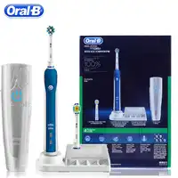 Oral B Ultrasonic Electric Toothbrush Rechargeable Teeth Whitening PRO4000 3D Smart Tooth Brush 2 Replacement Brush Teeth Heads