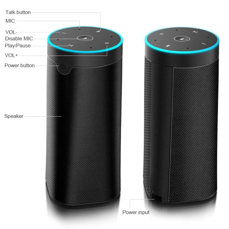 

2 In1 Smart USB WiFi Voice Control Bluetooth Speaker for CK315/MXQ/DIDA Amazon Alexa SL@88
