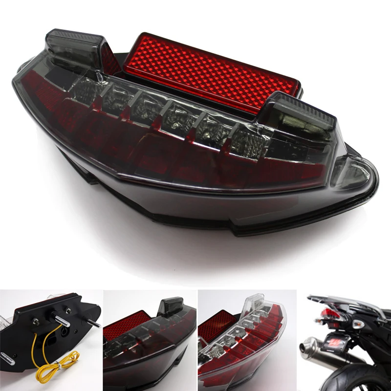 Nuoxintr Motorcycle LED Integrated Tail Light Turn Signals For BMW F800S F800GT K71 09-12 F800R K73 09-14 R1200GS K25 ADV K255