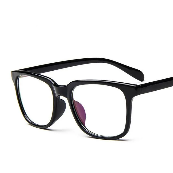 

Oversized Prescription Eyewear Trend Unisex Square Clear Glasses with 0 Degree Spectacle Frame Vintage Optics Eyeglasses Frame